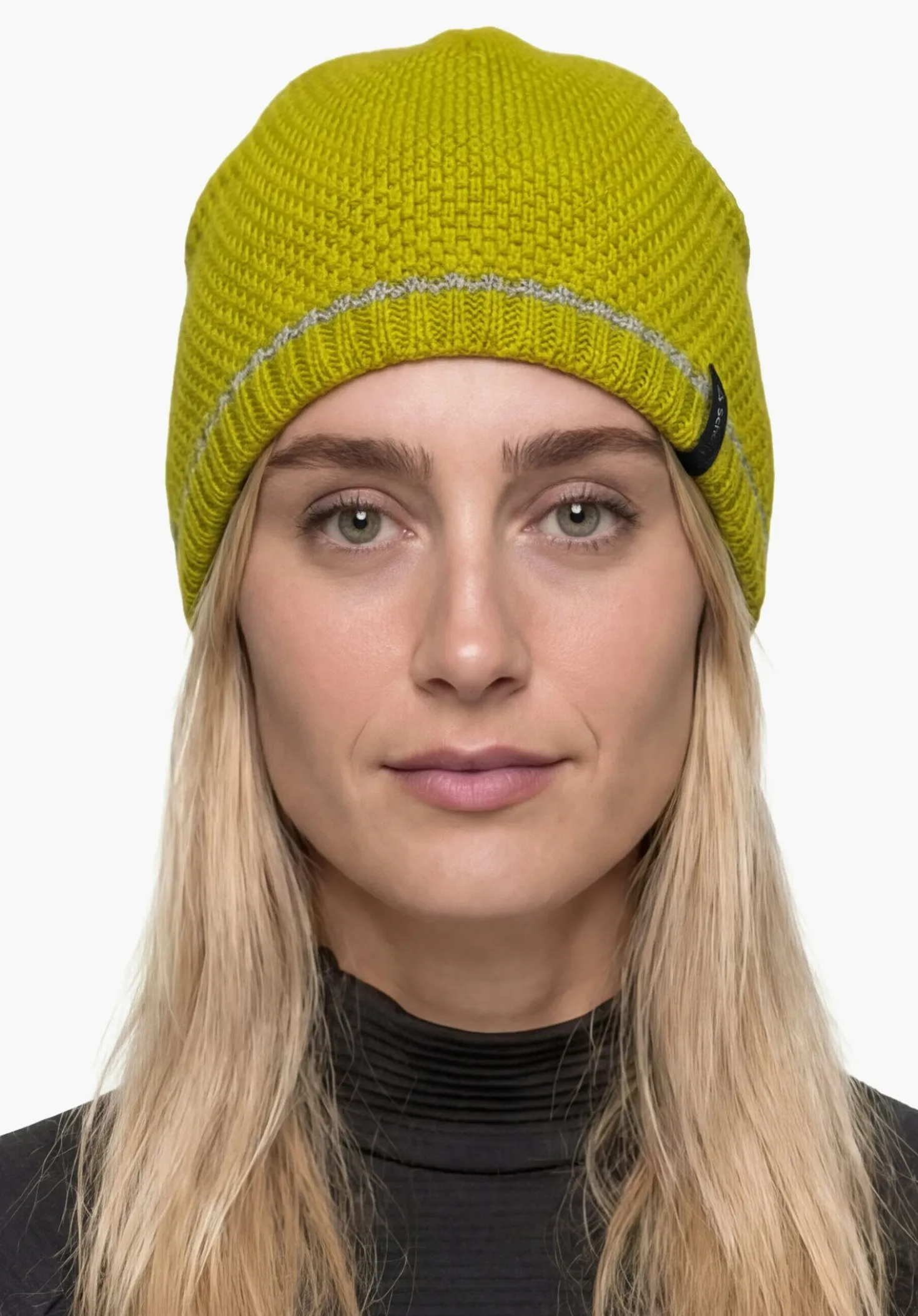 Strickmütze mit reflektierendem Garn