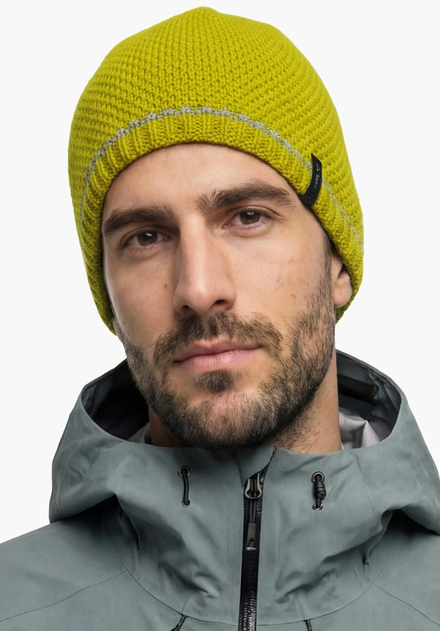 Strickmütze mit reflektierendem Garn