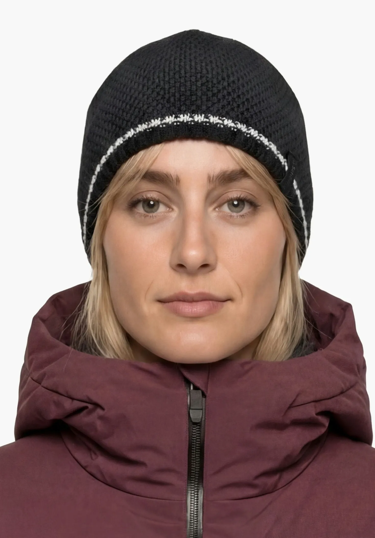 Strickmütze mit reflektierendem Garn