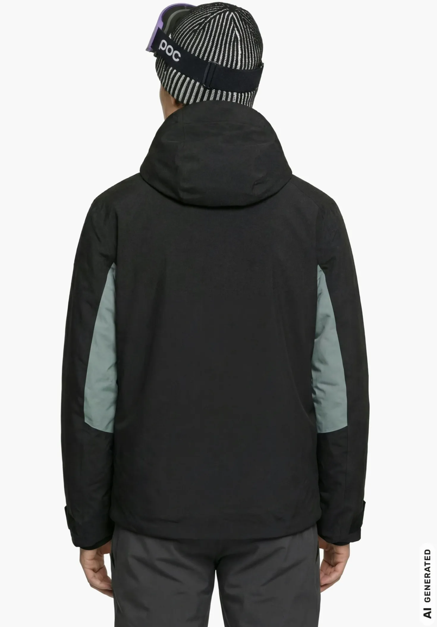 Technische Colour Block Design Skijacke