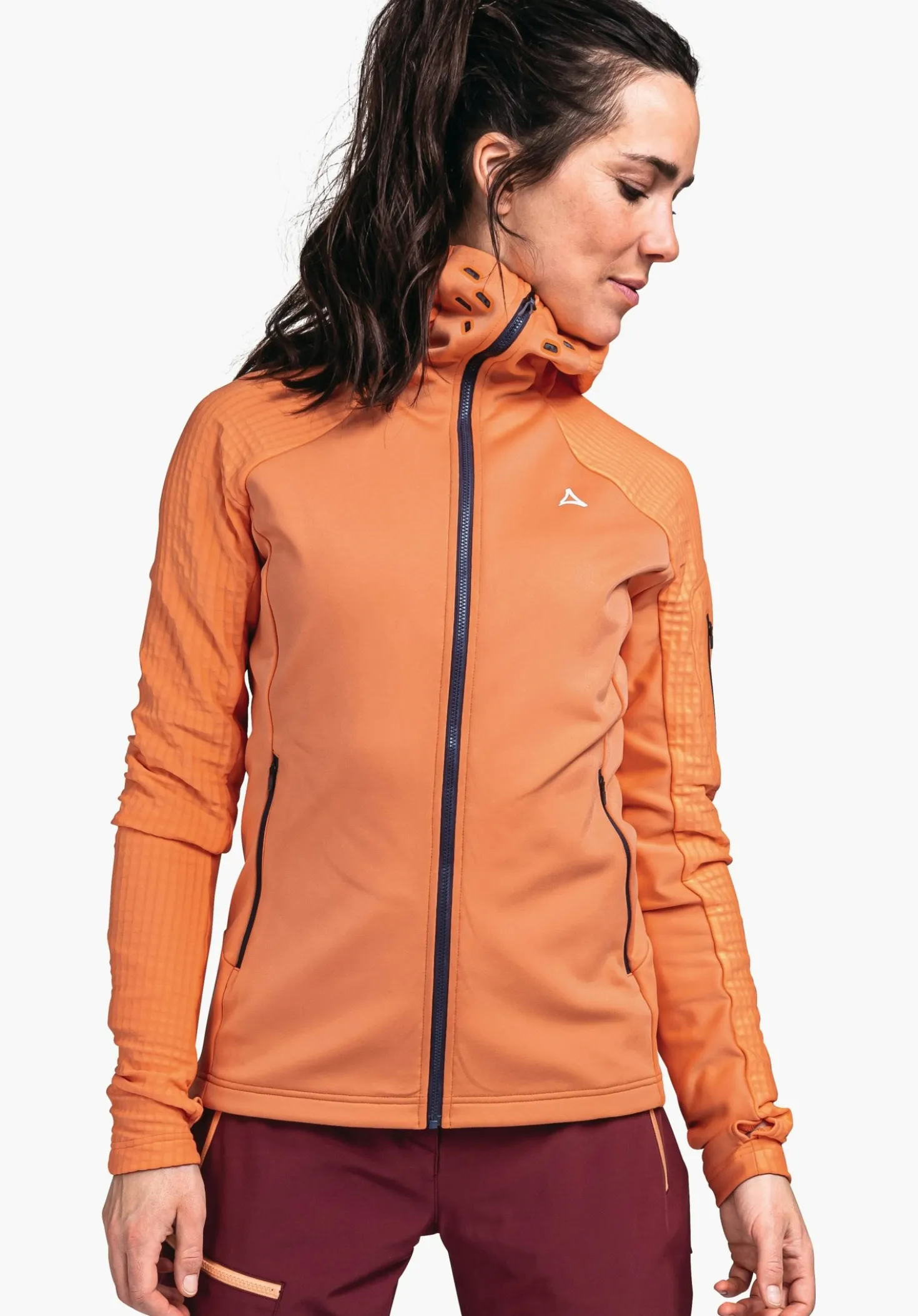 Technischer, sportiver Fleece Hoody