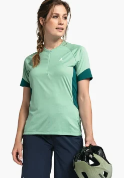 Technisches Bikeshirt aus Materialmix