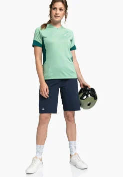 Technisches Bikeshirt aus Materialmix