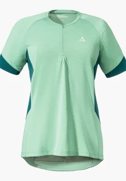Technisches Bikeshirt aus Materialmix