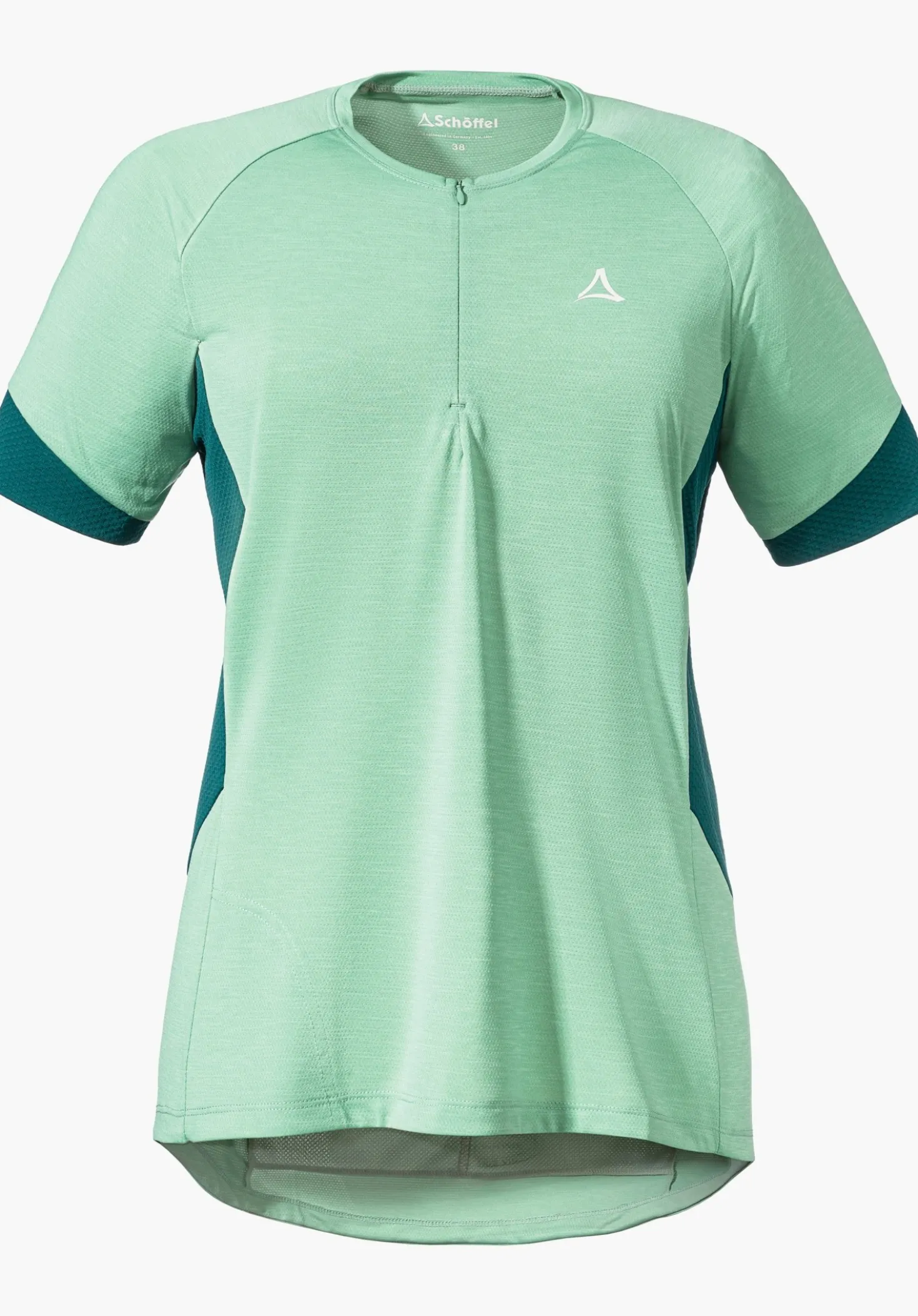 Technisches Bikeshirt aus Materialmix