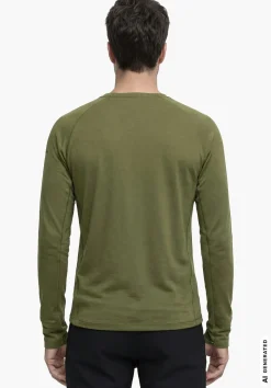 Technisches Longsleeve mit Wollanteil