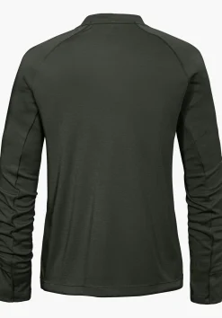 Technisches Longsleeve mit Wollanteil