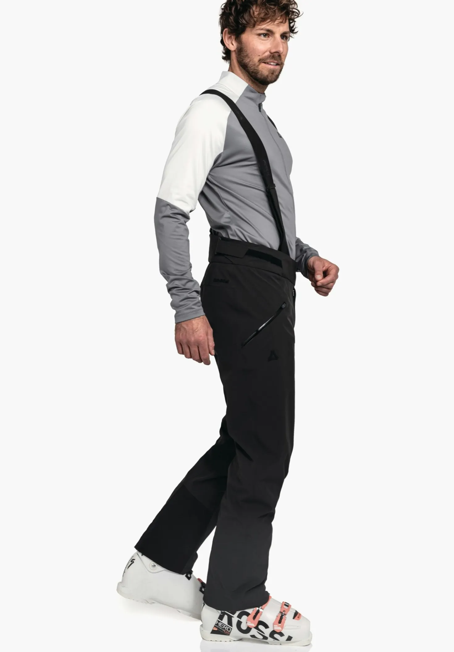 Unwattierte Layering Skihose mit Futter