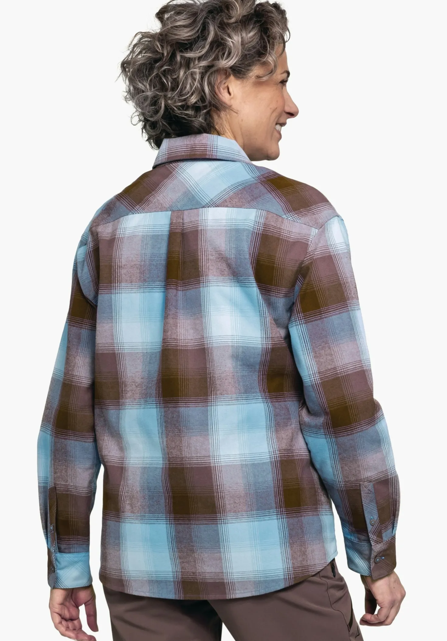 Wanderbluse mit krempelbaren Ärmeln
