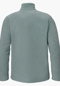 Warme Sherpa Fleece Jacke mit Stehkragen