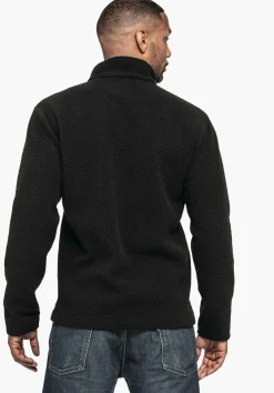 Warme Sherpa Fleece Jacke mit Stehkragen