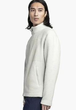 Warme Sherpa Fleece Jacke mit Stehkragen