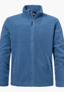 Warme Sherpa Fleece Jacke mit Stehkragen