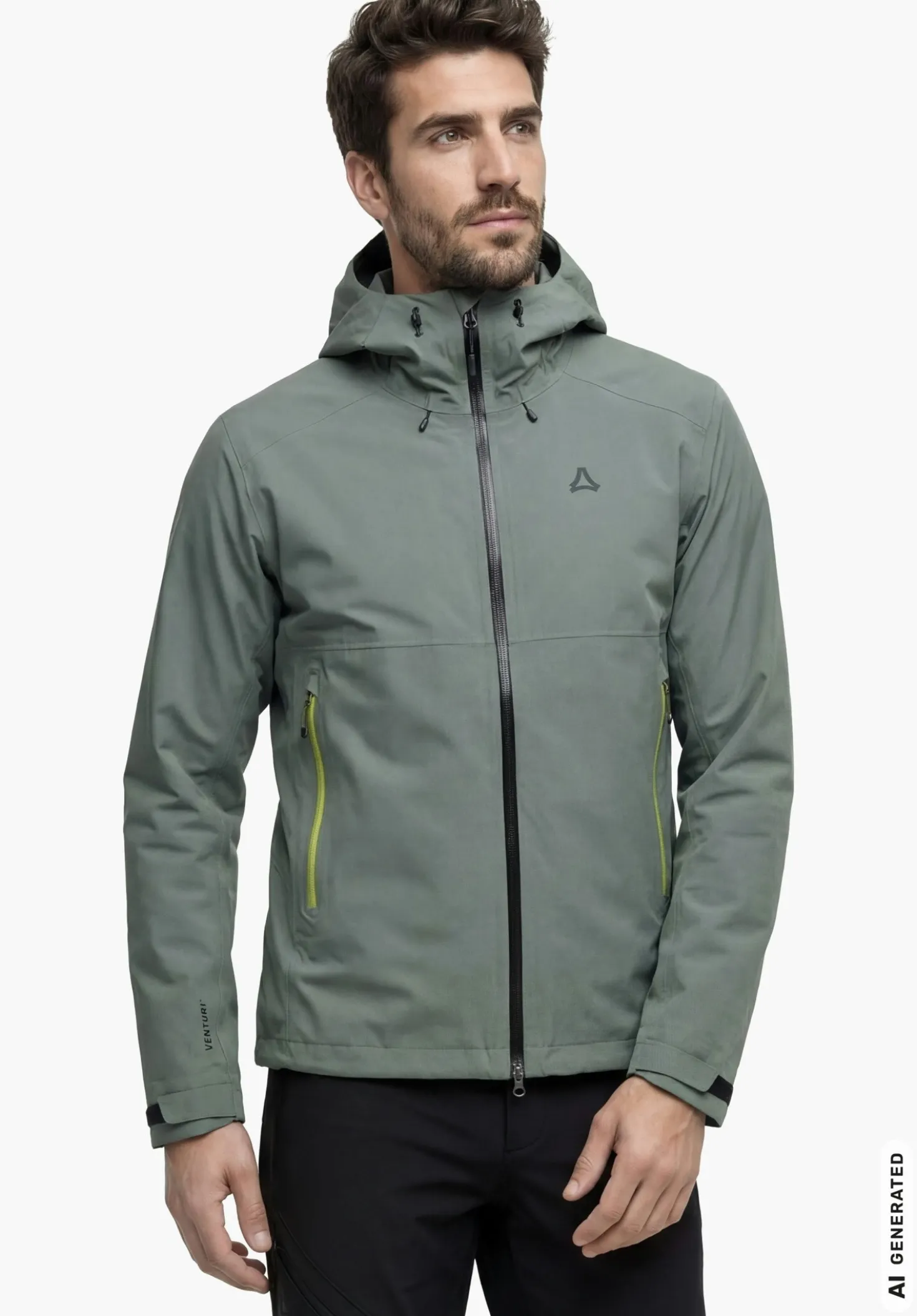 Wasserdichte 3-Lagen Jacke mit Stretch