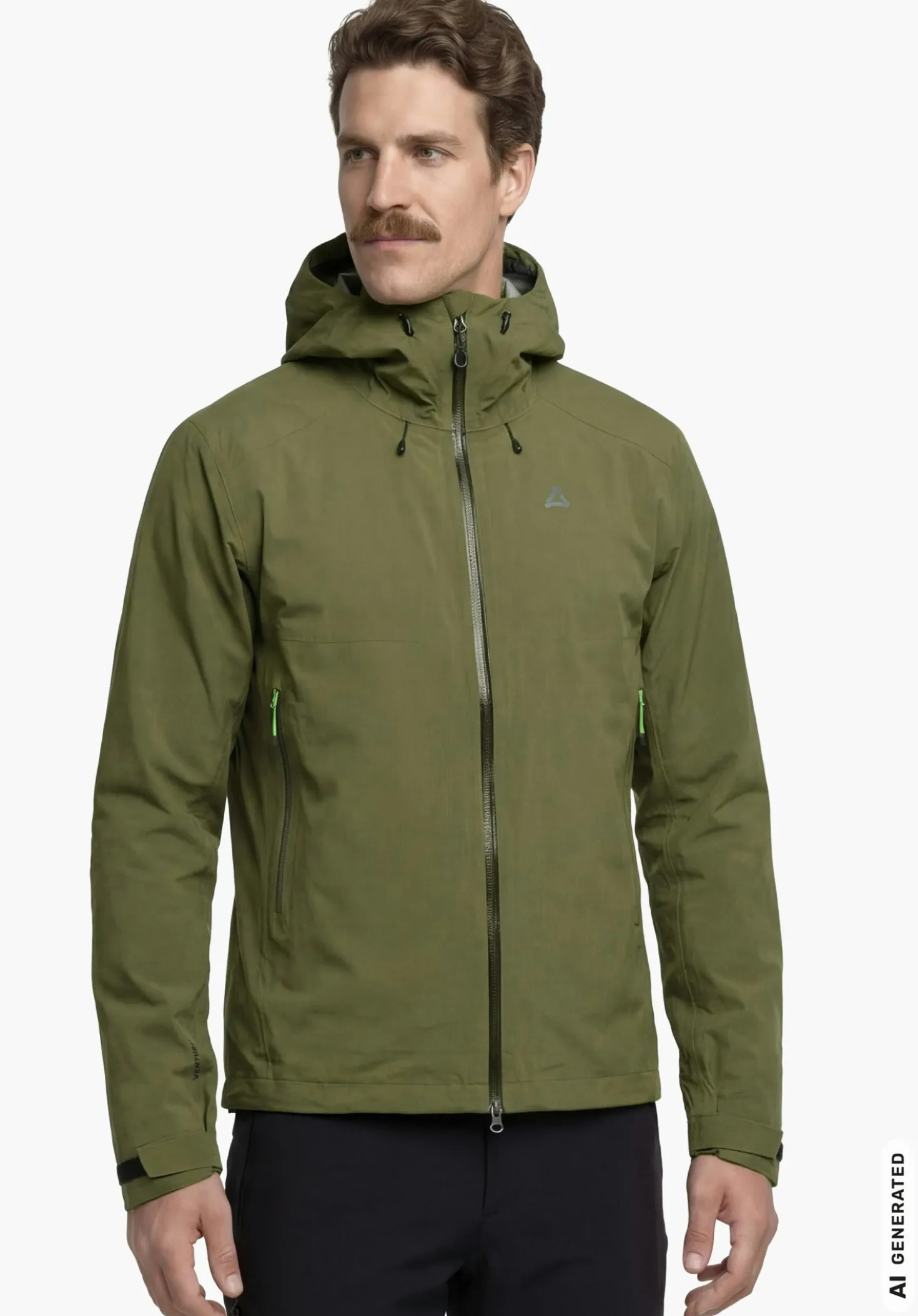 Wasserdichte 3-Lagen Jacke mit Stretch