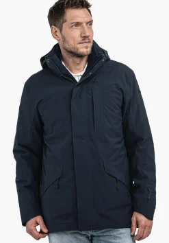 Wasserdichter 3in1 Parka mit Steppjacke