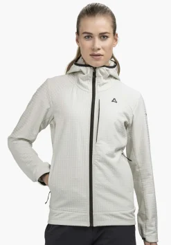 Windabweisender Fleece Hoody mit Stretch