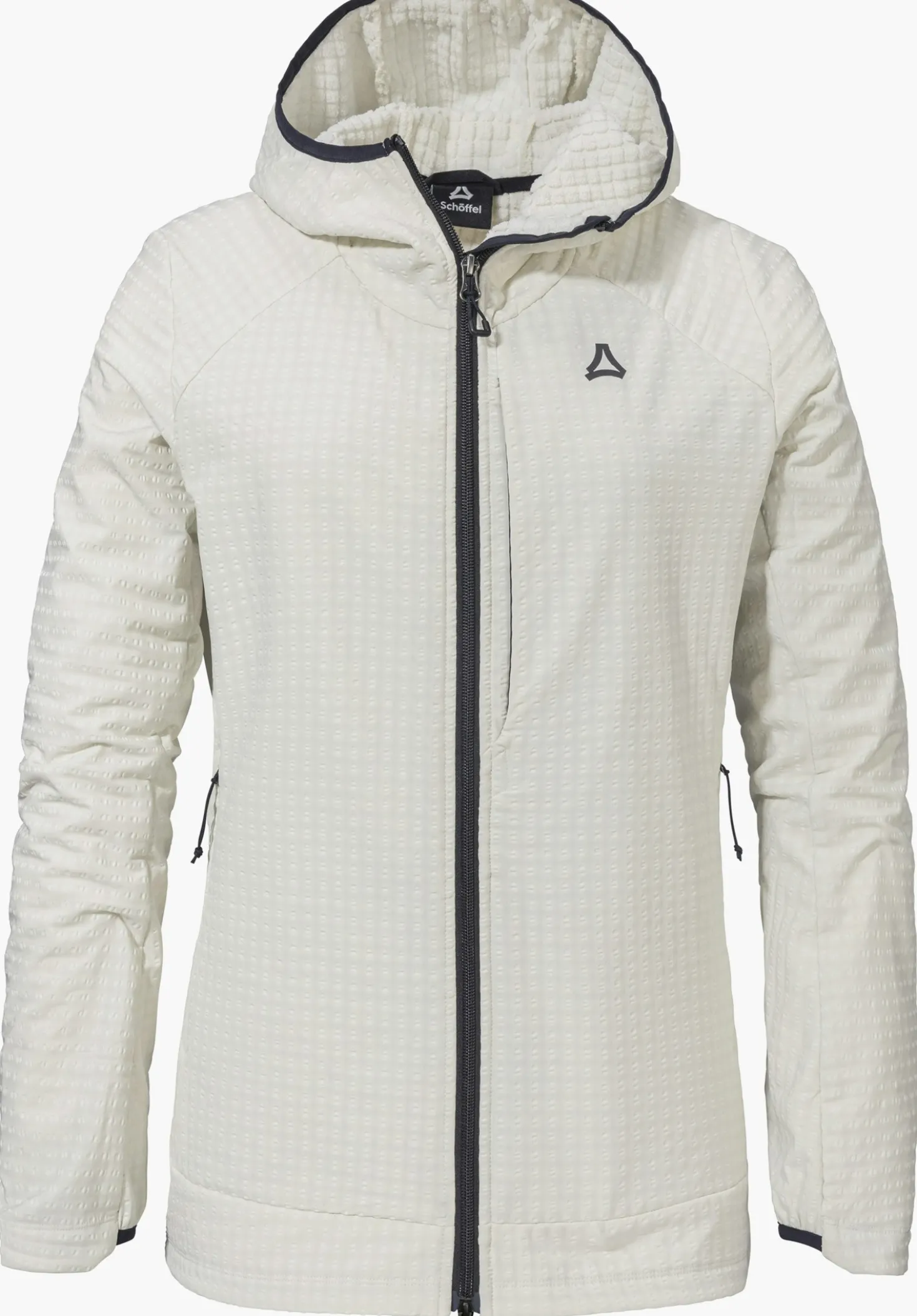 Windabweisender Fleece Hoody mit Stretch