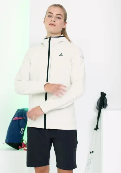 Windabweisender Fleece Hoody mit Stretch