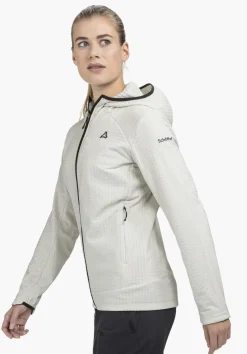 Windabweisender Fleece Hoody mit Stretch