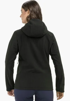 Windabweisender Fleece Hoody mit Stretch