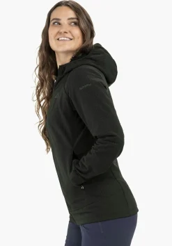Windabweisender Fleece Hoody mit Stretch