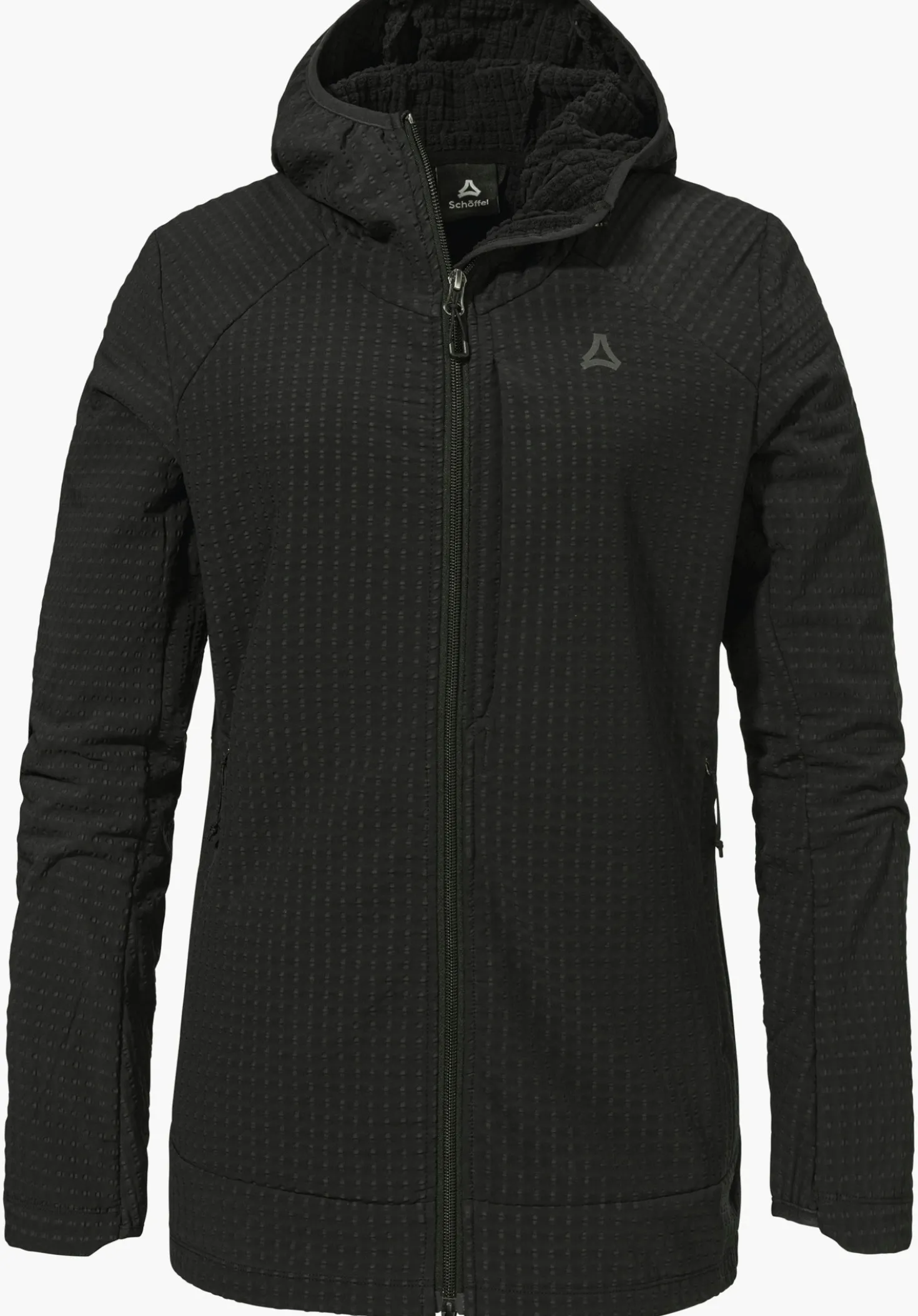 Windabweisender Fleece Hoody mit Stretch