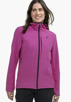 Windabweisender Fleece Hoody mit Stretch