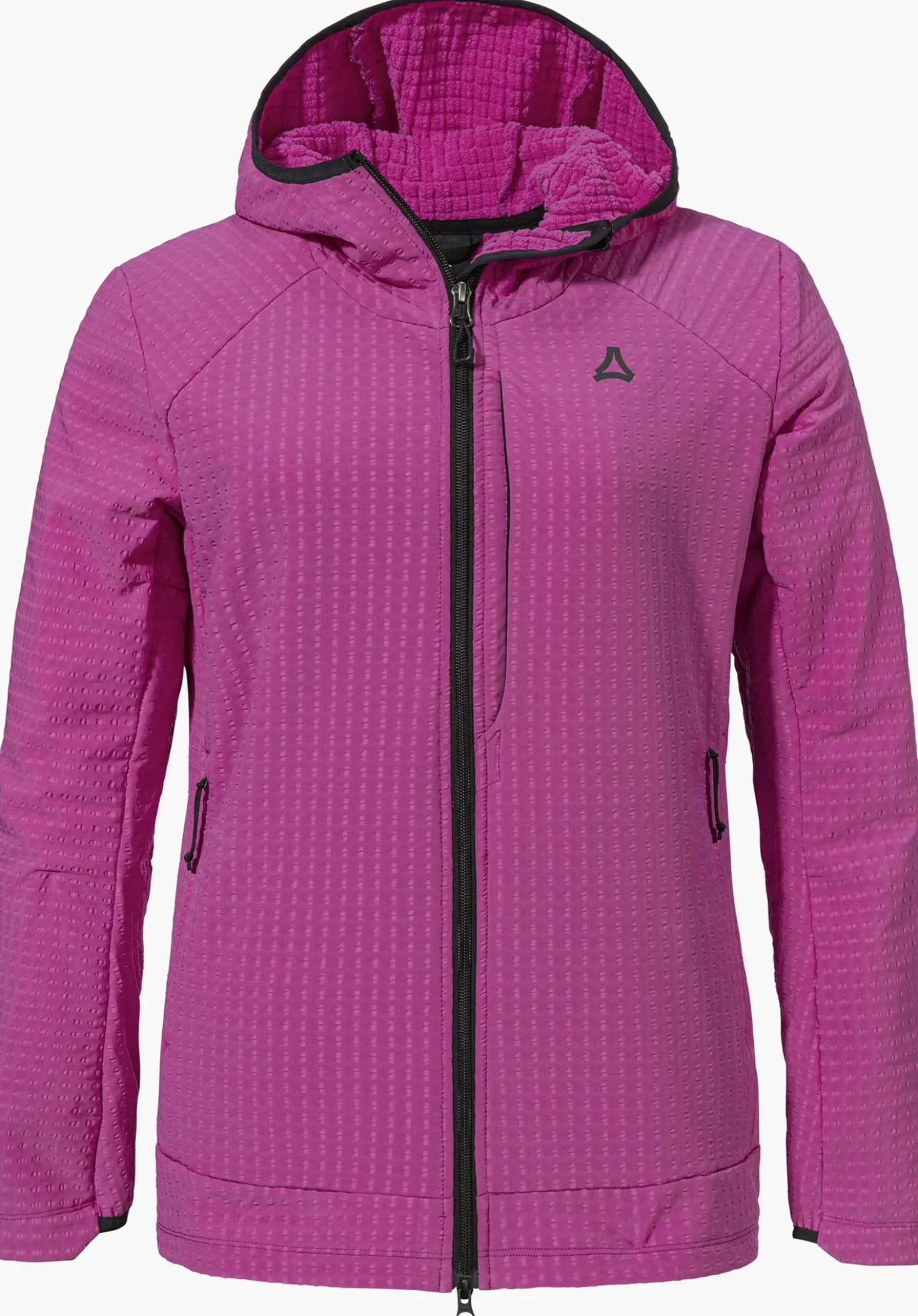 Windabweisender Fleece Hoody mit Stretch