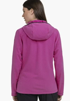 Windabweisender Fleece Hoody mit Stretch