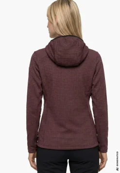 Windabweisender Fleece Hoody mit Stretch