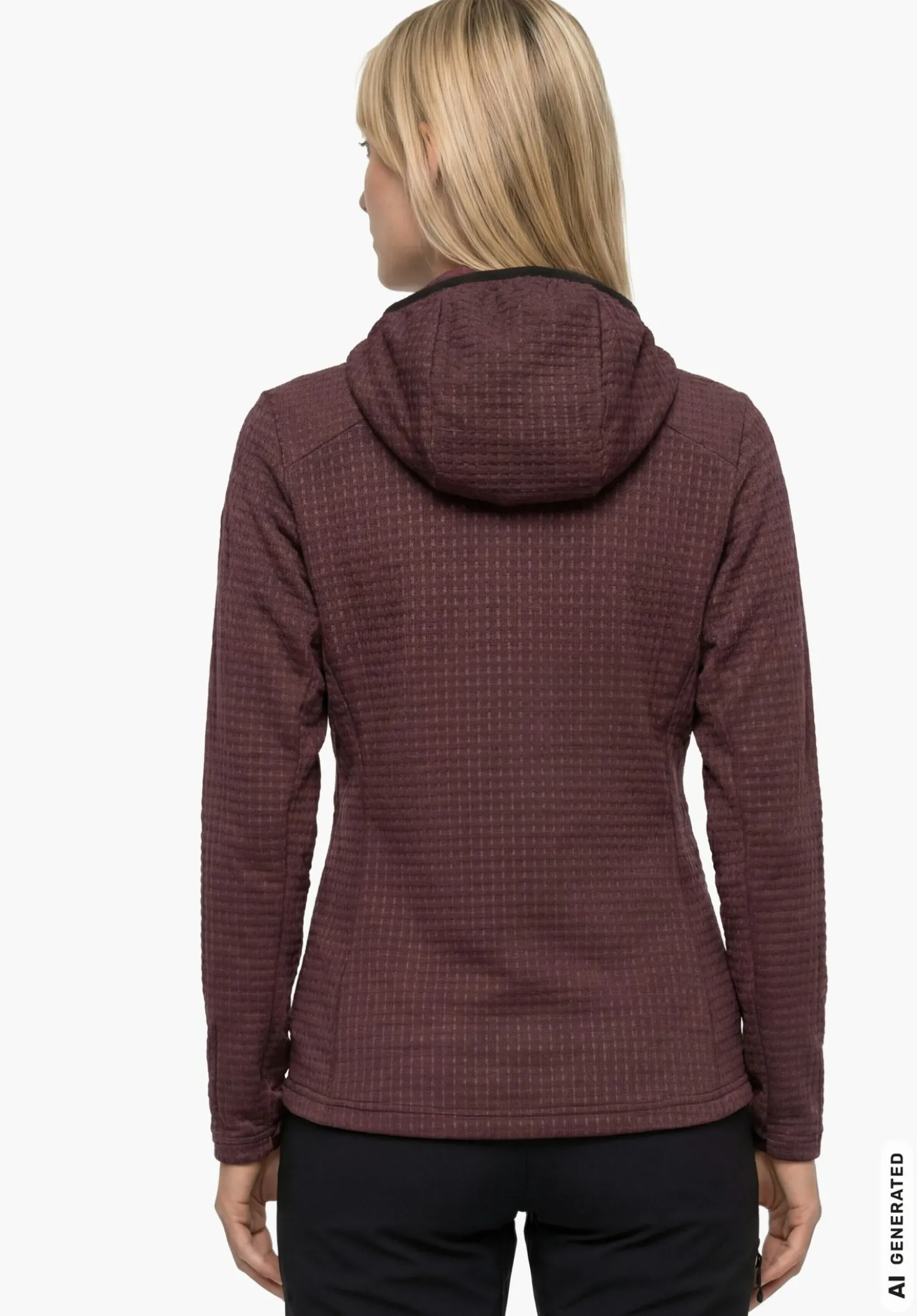 Windabweisender Fleece Hoody mit Stretch
