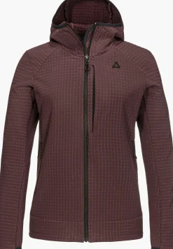 Windabweisender Fleece Hoody mit Stretch