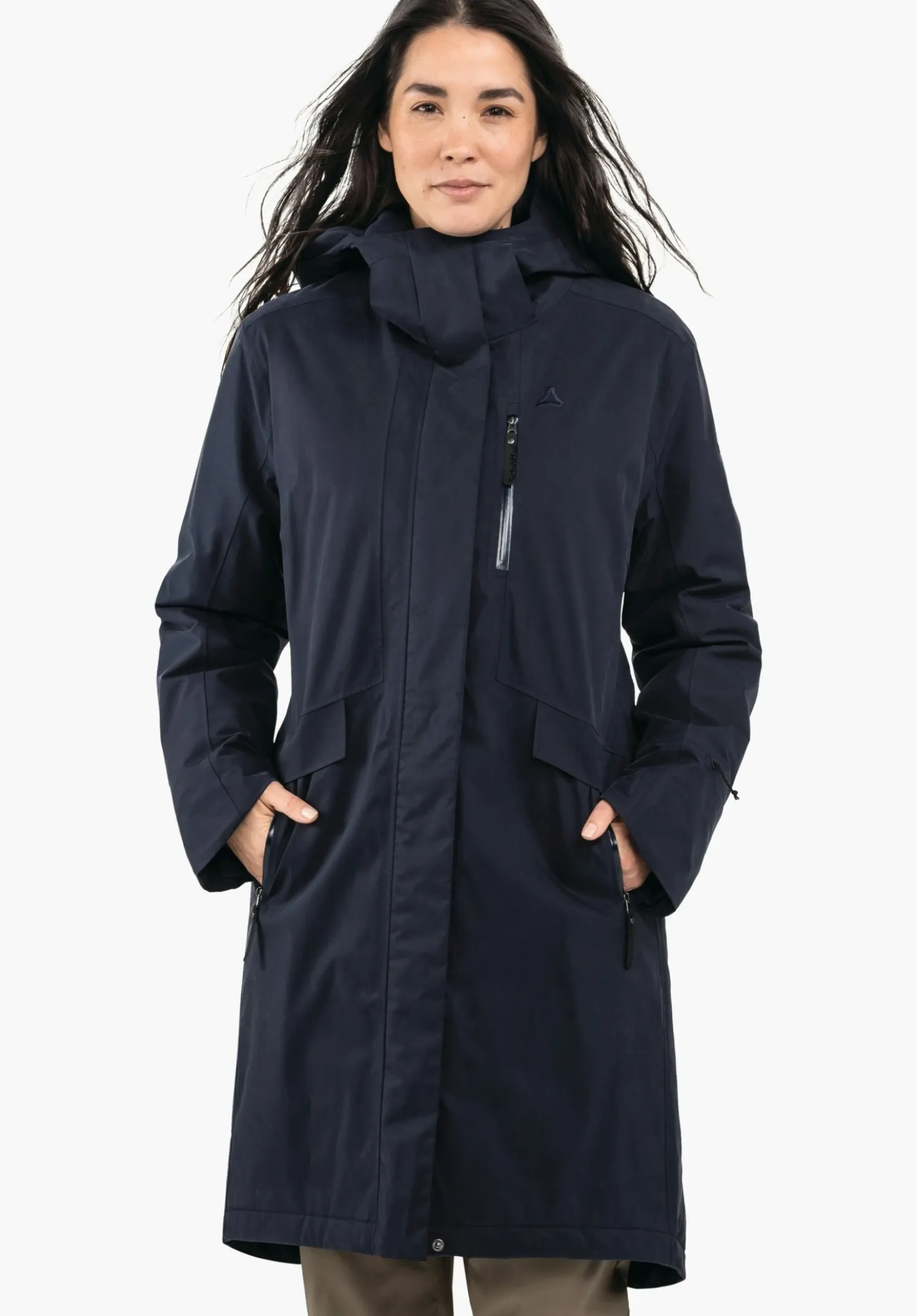 Wintermantel aus innovativen Materialien