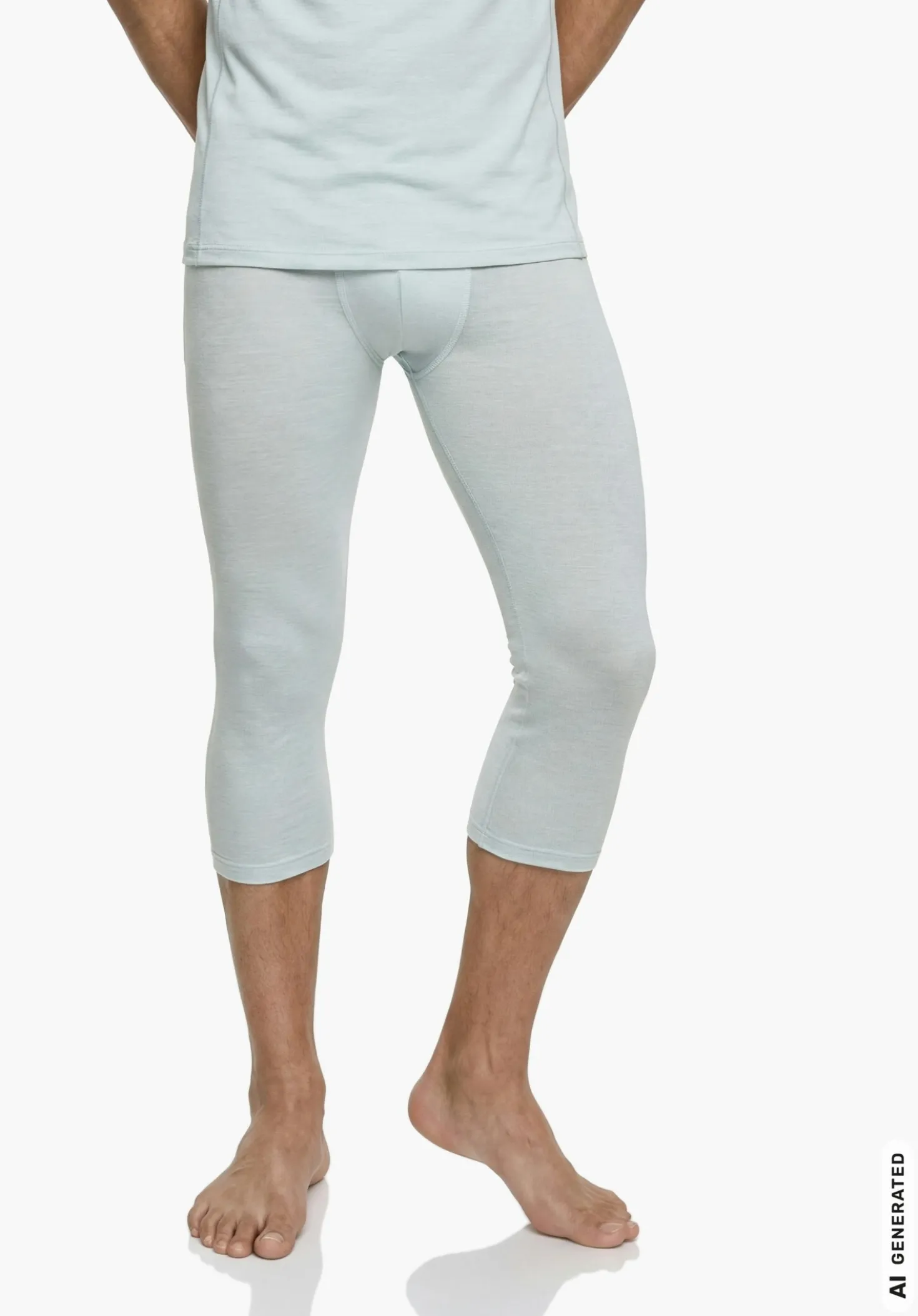 Wärmende ¾ Pants mit höherem Bund