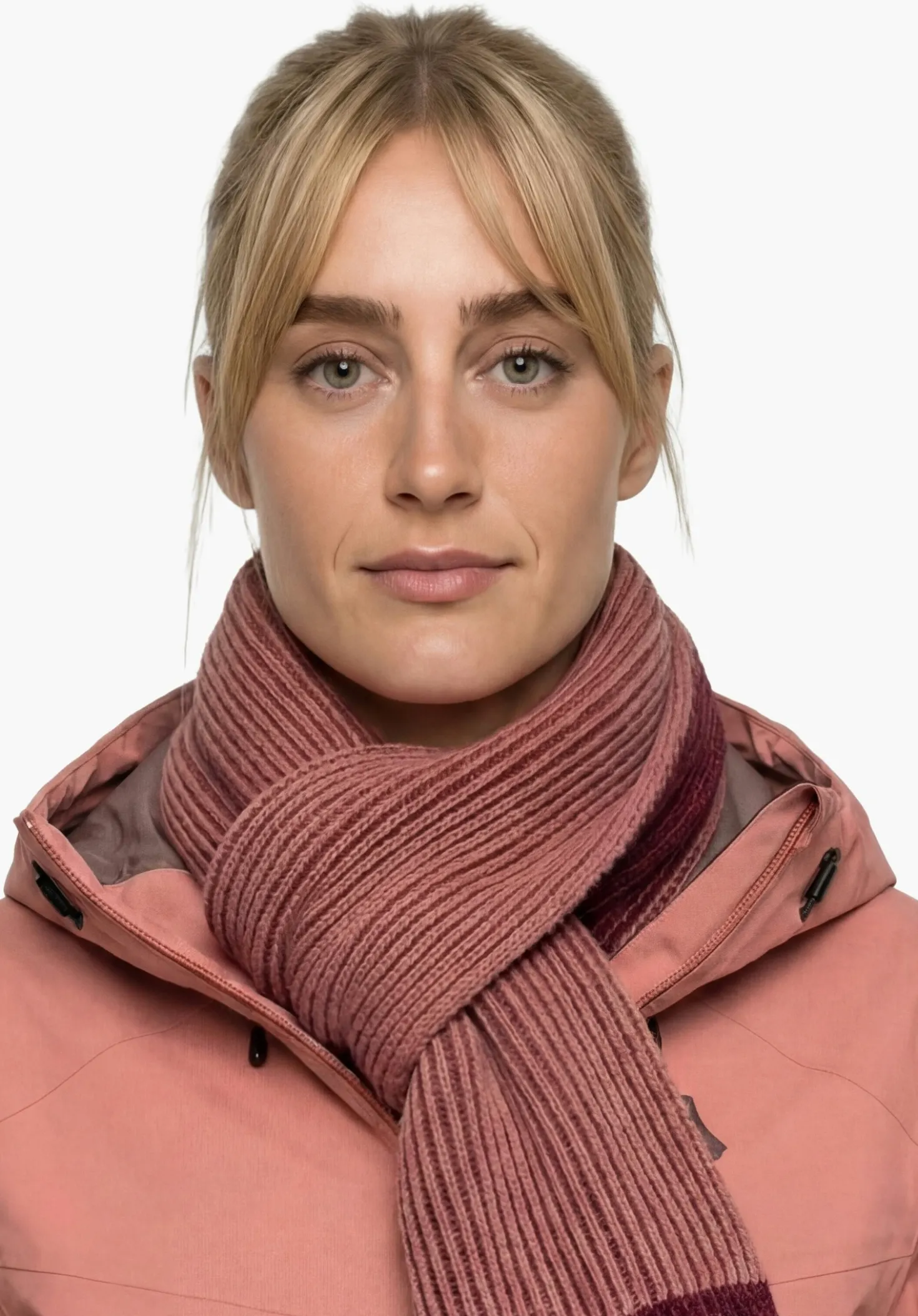Wärmender Schal in 2-Tone Strick-Optik