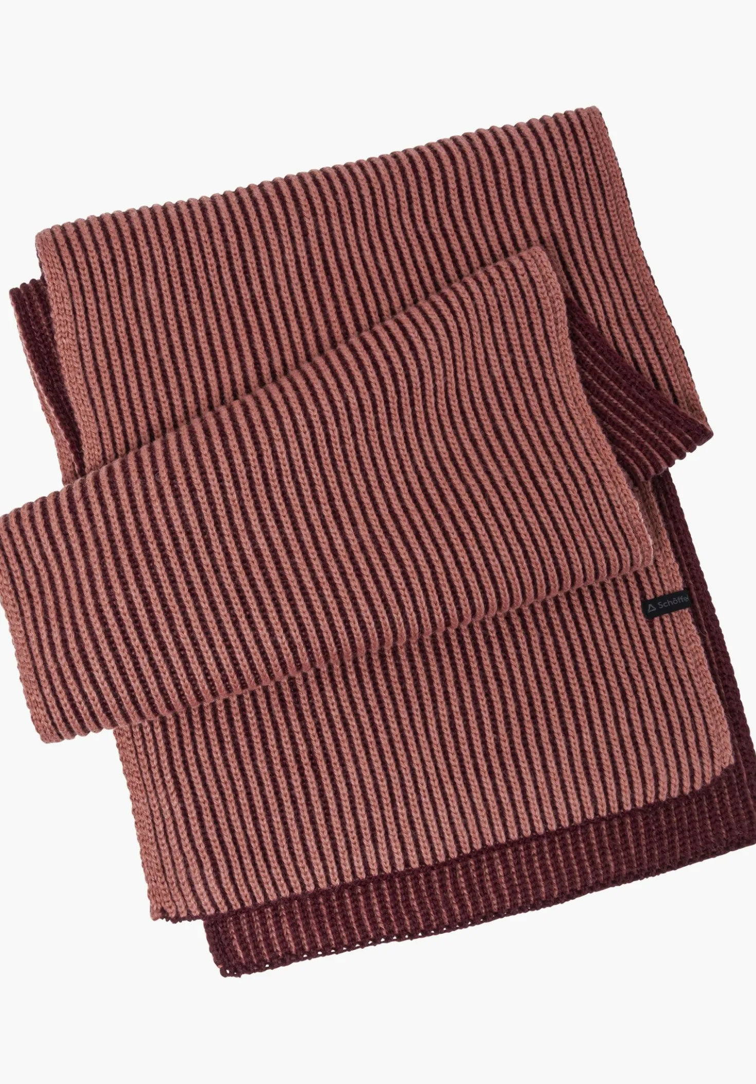 Wärmender Schal in 2-Tone Strick-Optik