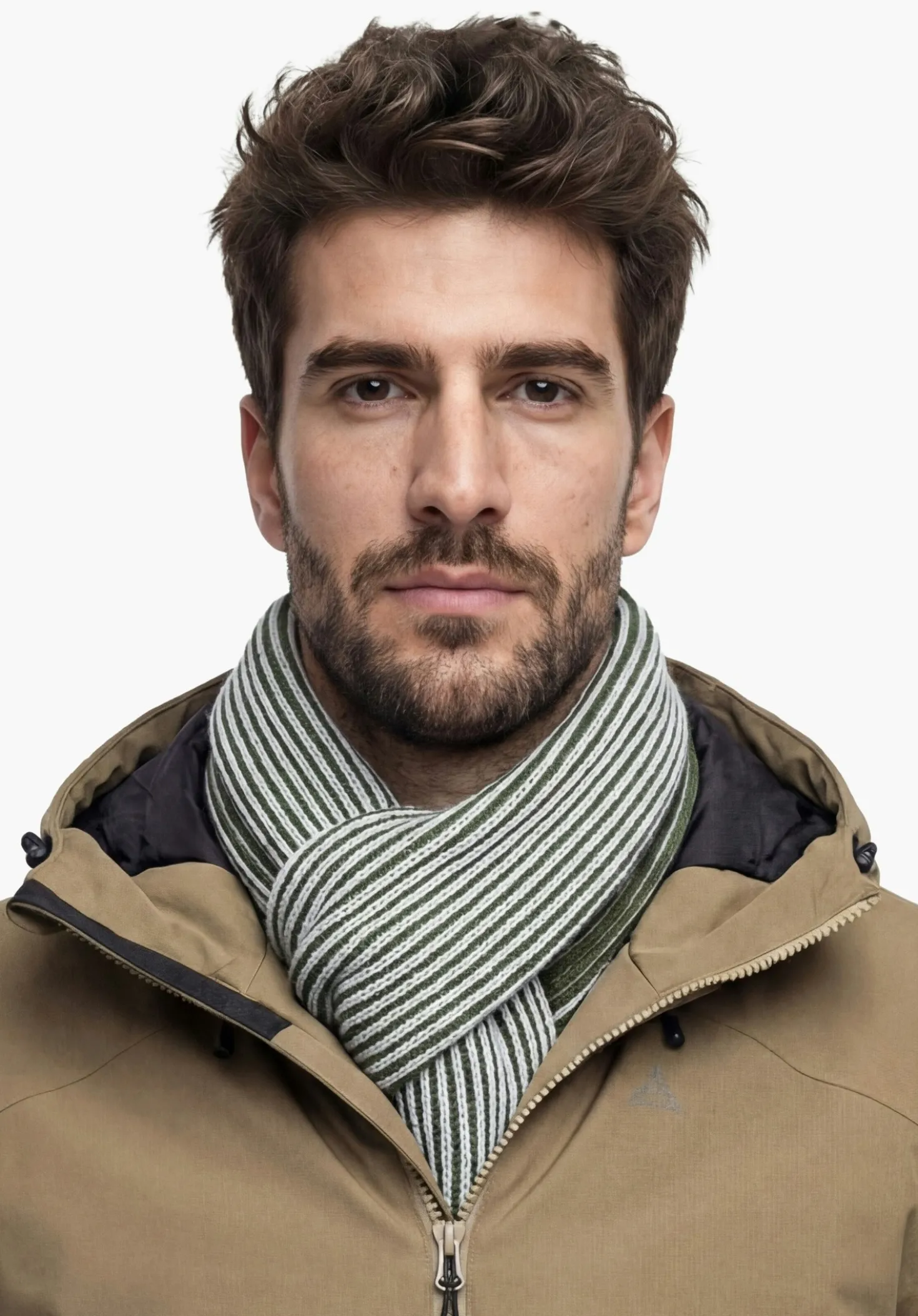 Wärmender Schal in 2-Tone Strick-Optik