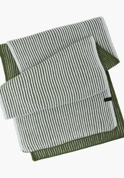 Wärmender Schal in 2-Tone Strick-Optik