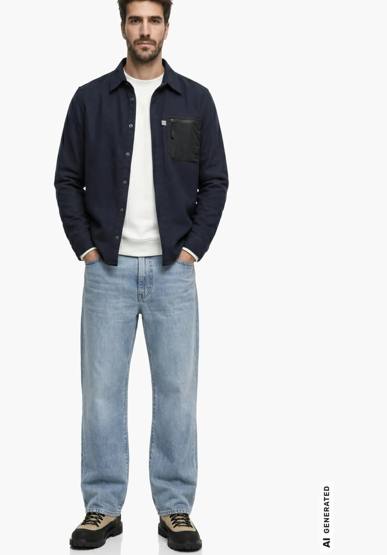 Wärmendes Overshirt aus Baumwolle