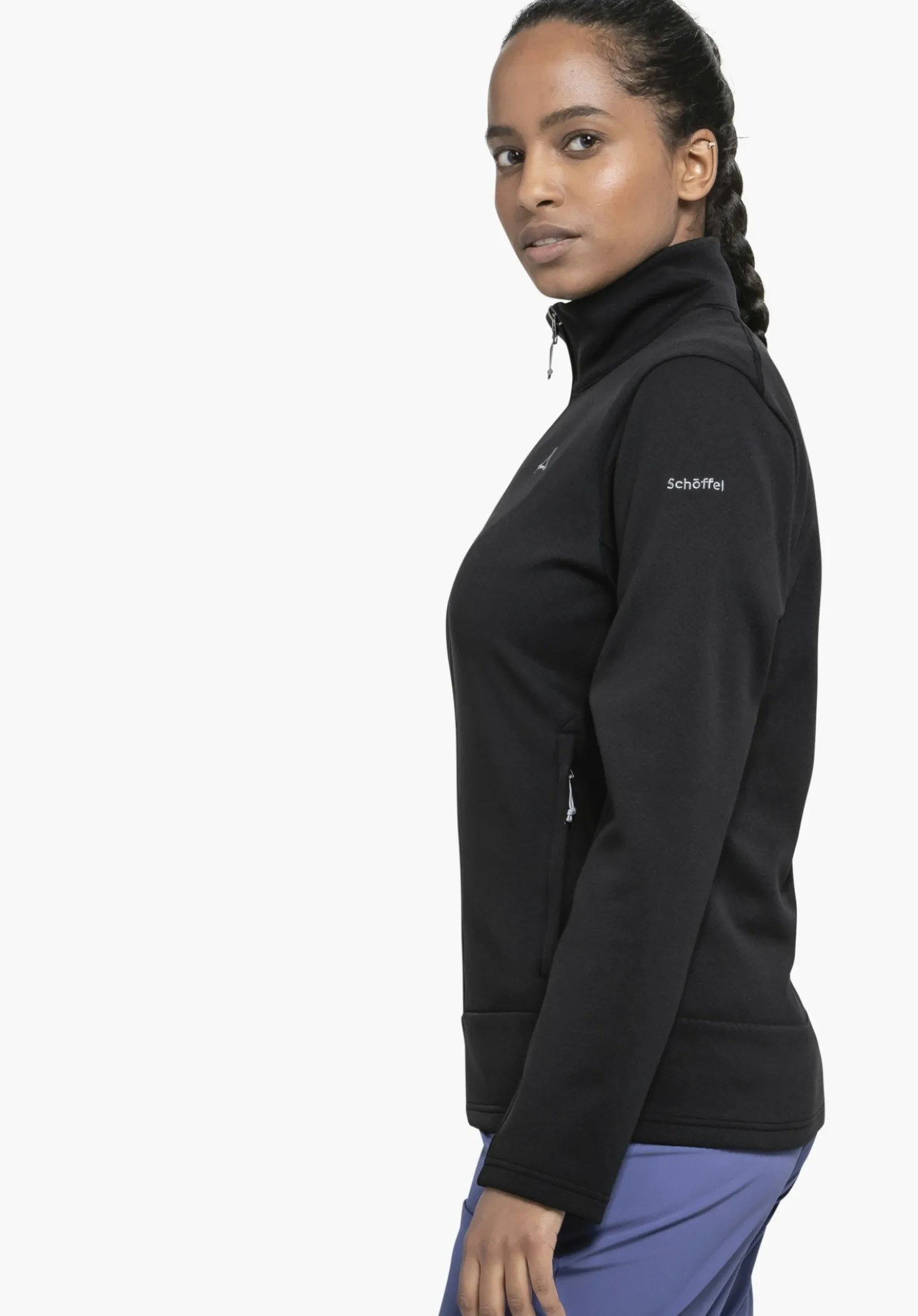 Wärmende Strick Fleecejacke