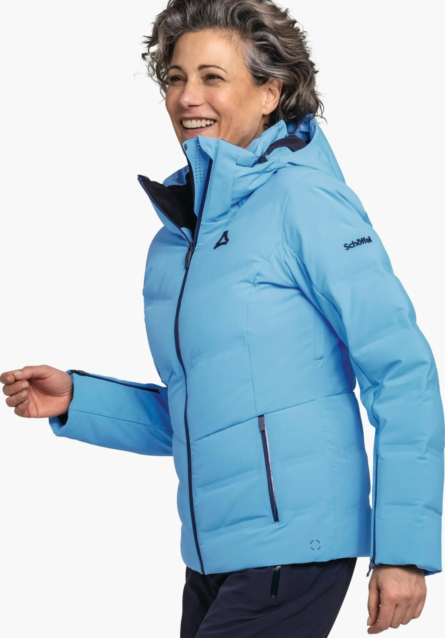 Zeitlose Premium Daunen-Skijacke